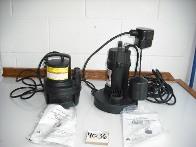 1/4 hp, 115 volt submersible water pump/1 hp float pump