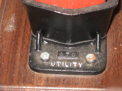 1800's miniature cast iron utility hog oiler serial #70