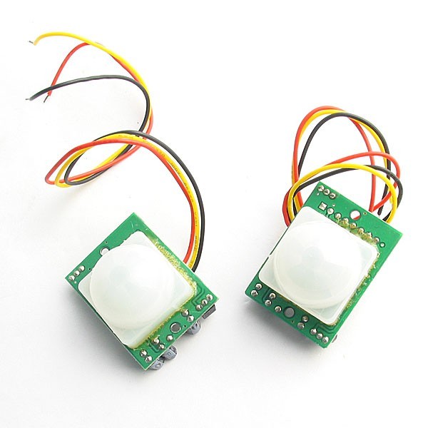 2 pcs pir ir infrared sensor w/ control circuit board