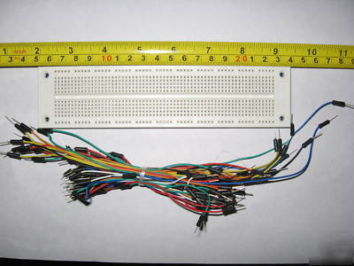 760 tiepoint solderless breadboard + 75 jumpwires