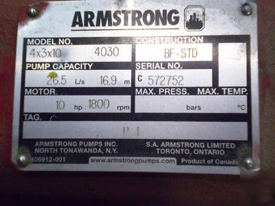 Armstrong base mount 4030 pump (price is for 2 units)