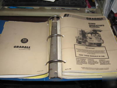 Gradall G3WD hyd. excavators service shop manual