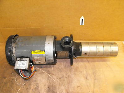 Grundfos model CH4-50 coolant pump w/baldor 1 hp motor 