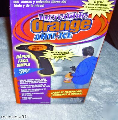 Incredible orange ice melter sprayer system