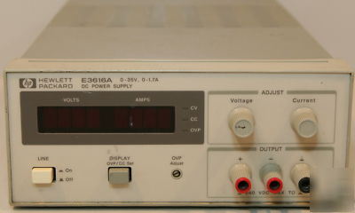 Agilent/hp E3616A dc power supply 0-35V 0-1.7A 60W