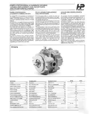 Compact hydrostatic transmission pump - 3045 psi 