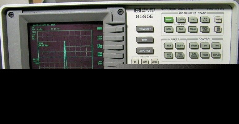 Hp agilent 8595E spectrum analyzer 9 khz- 6.5 ghz w/opt