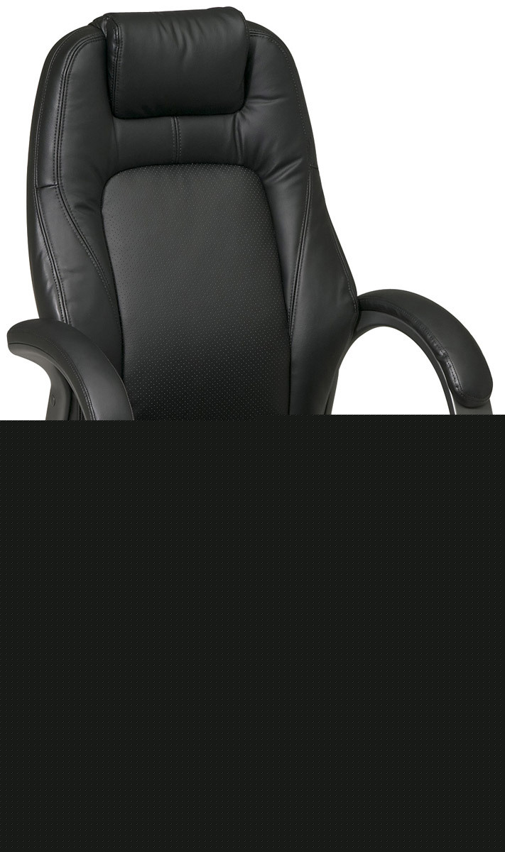 New black high back executive desk leather office chair