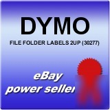 New dymo labelwriter file folder white labels 2UP 30277