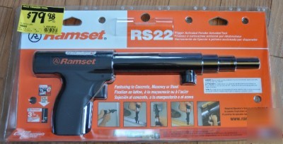 New ramset RS22 trigger activated powder actuated tool