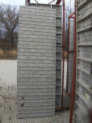 Used durand smooth/textured concrete wall forms w/truck
