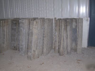 Used durand smooth/textured concrete wall forms w/truck