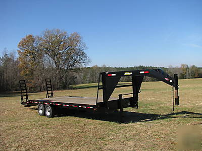 New 2009 24' 14K goooseneck skid steer tractor trailer