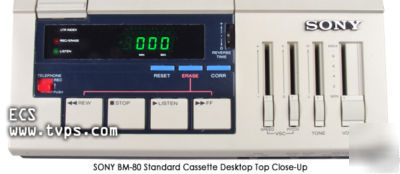 Sony bm-80D BM80D standard cassette dictator