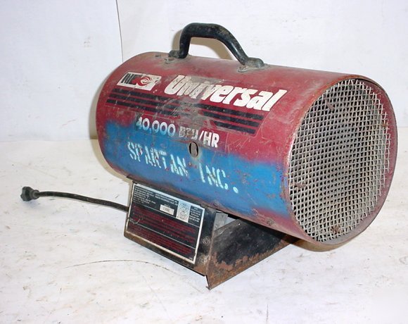 Universal all pro forced air propane heater 40,000 btu 