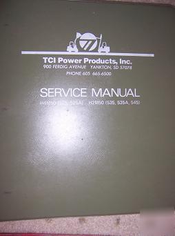 1977 tci loader H4M50 H2M50 manual parts machine t