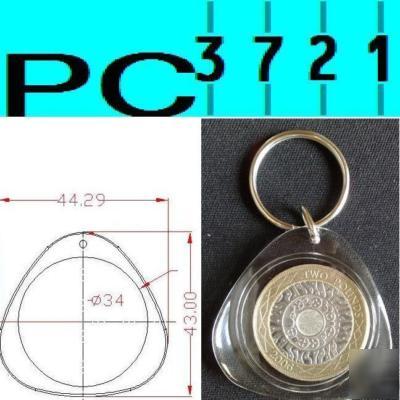 500 round cross stitch keyring 33 mm dia. insert H1619