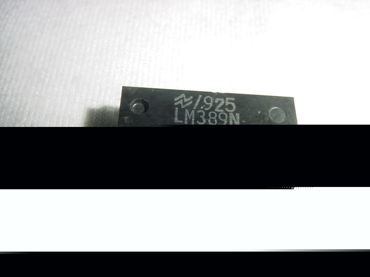 LM389N low voltage audio power amplifier with npn array