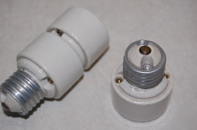 Leviton porcelain light socket extensions high hat bulb