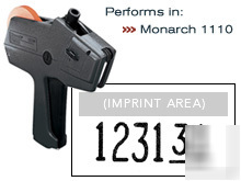 Monarch 1110 case of white pricing labels