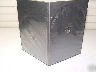 New 200 ultra slim double black(7MM) dvd/cd cases 