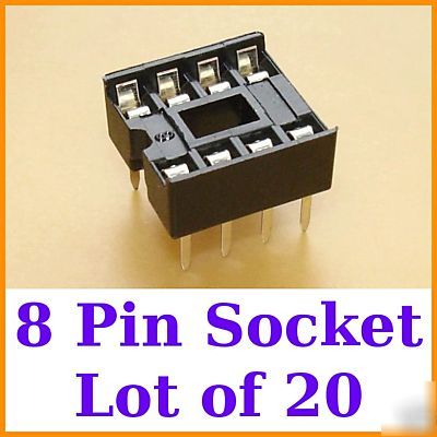 New 20X 8 pin dil dip ic socket 14-16-18 pin available