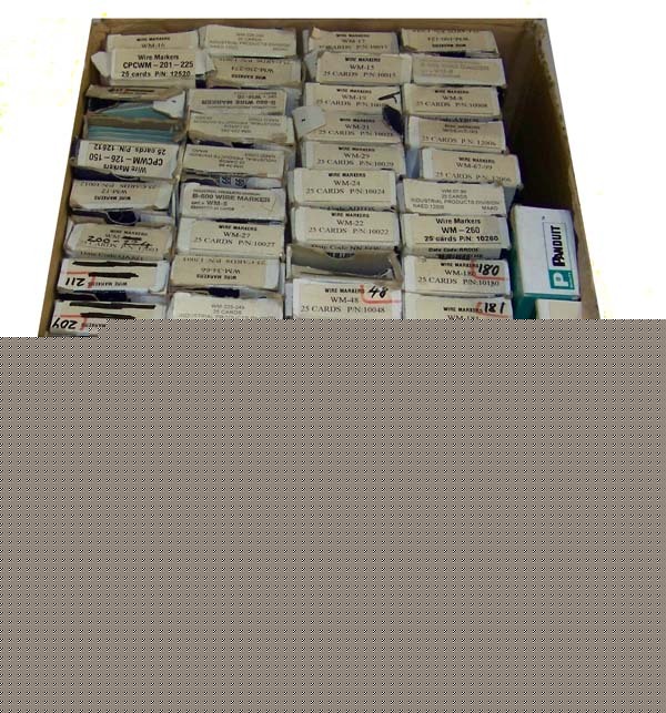 New 600 brady/panduit wire marker label sheets # 1-260