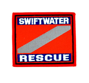 Swiftwater rescue arm patch reflective red 3.5