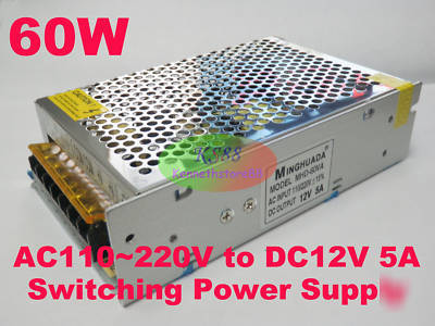 Switching power supply transformer dc 12V 5A led cctv