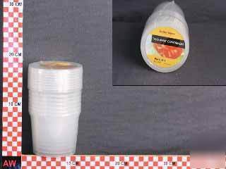 Take away containers 610ML rnd bulk wholesale lot X400