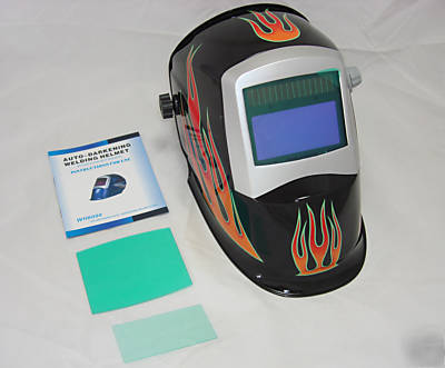 Welhel welding helmet - WH801127S (black with flames)