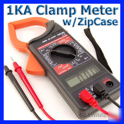 1000A digital clamp multimeter meter amp tester+zipcase