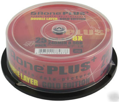 Aone 8X dual double layer dvd+r aone plus logo 75 disc