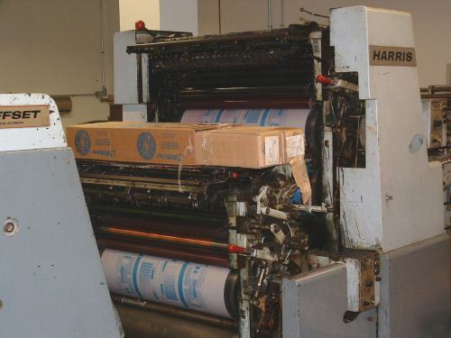 Harris 23 x 29 2C offset printing press - microflow 