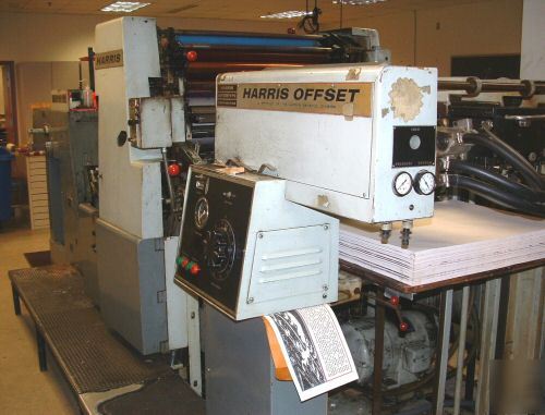 Harris 23 x 29 2C offset printing press - microflow 