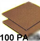 10 x 12 corrugated cardboard sheets pads inserts 100