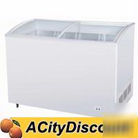 11 cf ice cream freezer merchandiser glass sliding lids