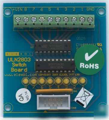 Elexol - i/o 24 series - uln 2803 switch board