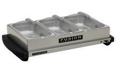 Fusion commercial triple buffet server & warmer