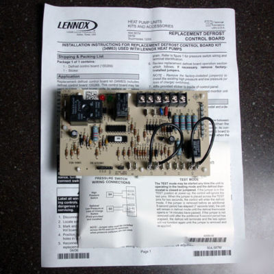 Lennox 34M63 defrost control kit for hp's lb-101263A