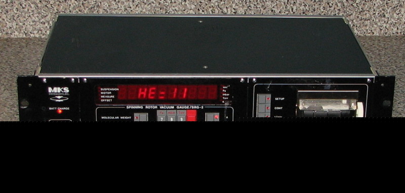 Mks spinning rotor vacuum gauge srg-2-rs-232