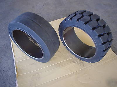 New 16.25X6X11.25 solid cushion press on forklift tires