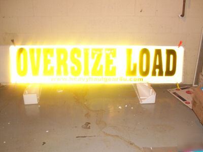Oversize load magnetic reflective sign 18