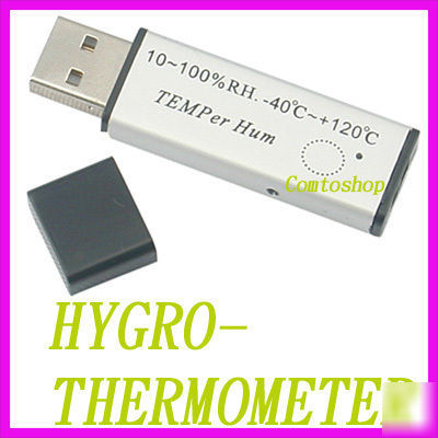 Pc usb hygro thermometer humidity temperature data log