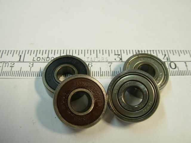 Steel 608-2Z ball bearing 8 x 22 x 7 mm 38000 rpm