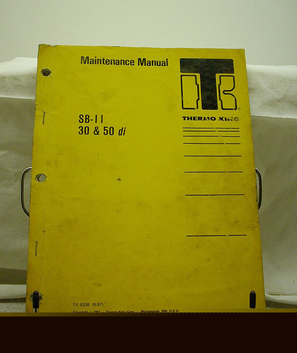 Thermo king sb-ii 30 sb-ii 50 di maintenance manual