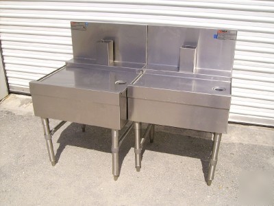 New draft beer drainer station w/ tubing chase underbar 