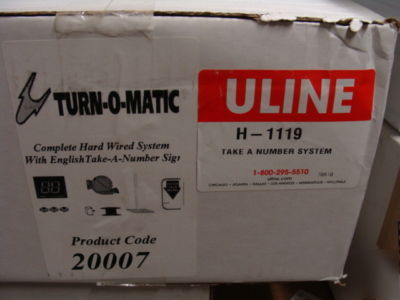 New turn-o-matic 20007 take a number system * , sealed