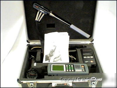 Professional testo 325 flue gas analyser set 