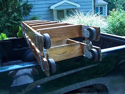 Putnam vintage rolling oak ladder